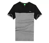 acheter hugo boss t-shirt 2013 hommes short sleeve round neck boss noir gris